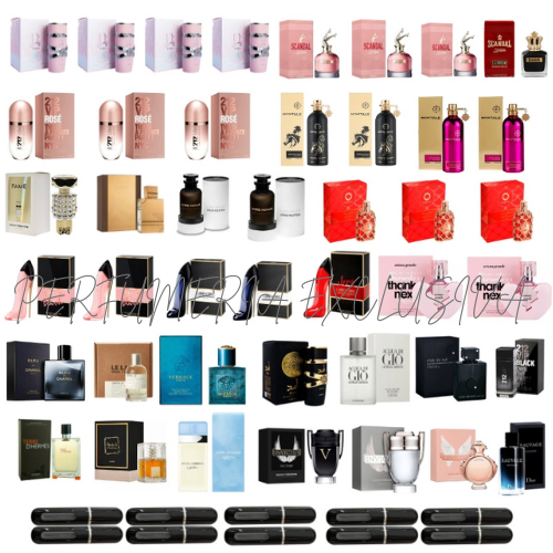 Kit (43 perfumes + 10 perfumeros)